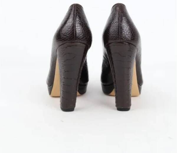 Gucci Vintage Pre-owned Leather heels Brown Dames