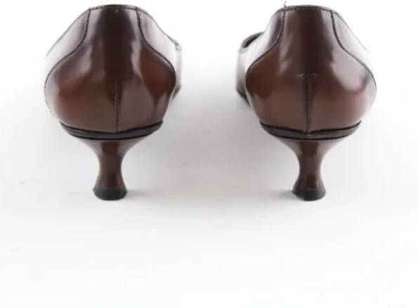 Gucci Vintage Pre-owned Leather heels Brown Dames
