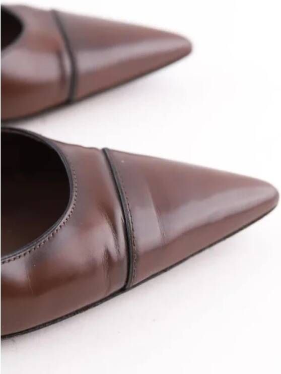 Gucci Vintage Pre-owned Leather heels Brown Dames