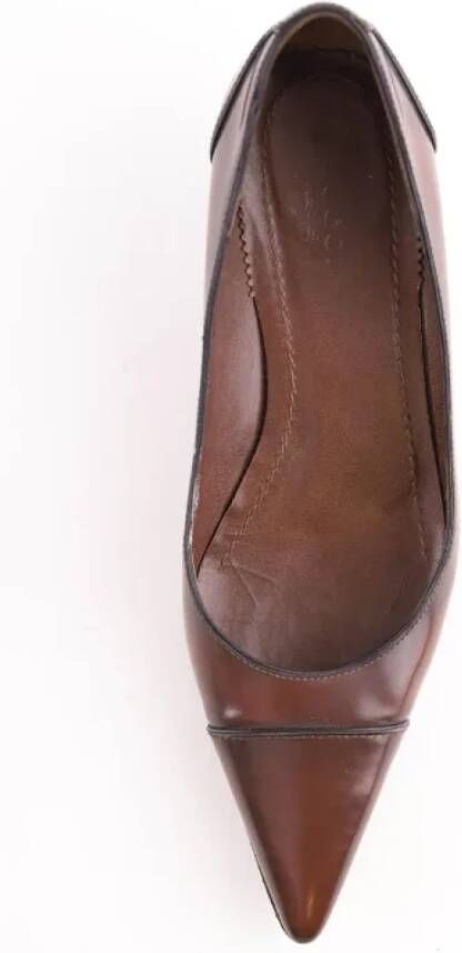 Gucci Vintage Pre-owned Leather heels Brown Dames