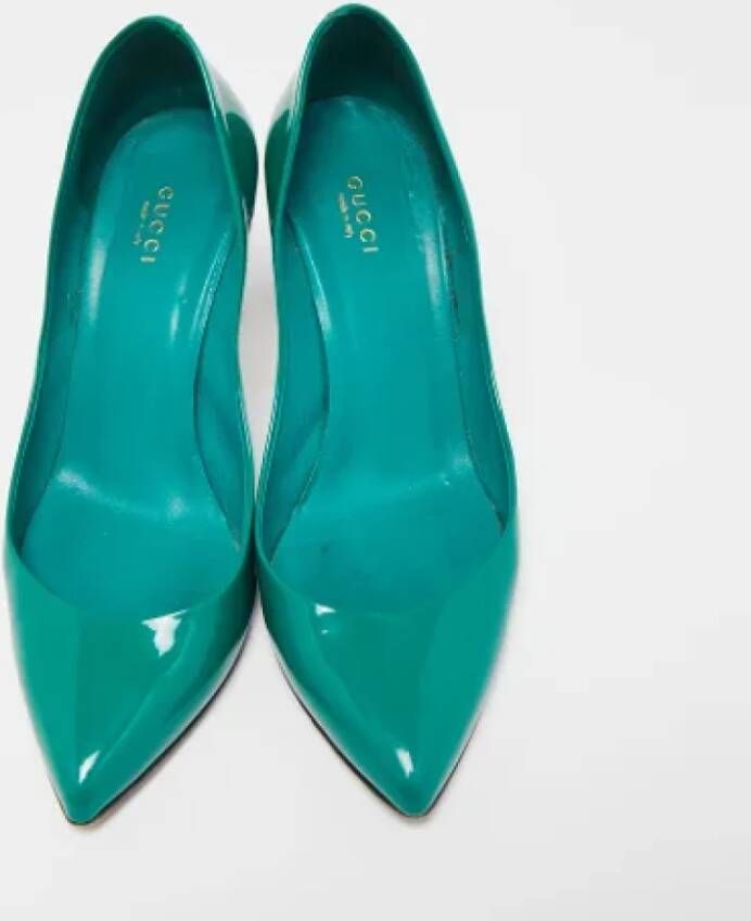 Gucci Vintage Pre-owned Leather heels Green Dames