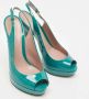 Gucci Vintage Pre-owned Leather heels Green Dames - Thumbnail 4