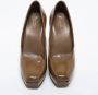 Gucci Vintage Pre-owned Leather heels Green Dames - Thumbnail 3