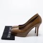 Gucci Vintage Pre-owned Leather heels Green Dames - Thumbnail 9