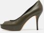 Gucci Vintage Pre-owned Leather heels Green Dames - Thumbnail 2