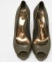 Gucci Vintage Pre-owned Leather heels Green Dames - Thumbnail 3