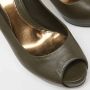 Gucci Vintage Pre-owned Leather heels Green Dames - Thumbnail 7