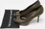 Gucci Vintage Pre-owned Leather heels Green Dames - Thumbnail 9