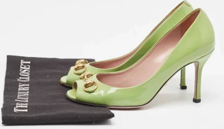 Gucci Vintage Pre-owned Leather heels Green Dames
