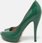 Gucci Vintage Pre-owned Leather heels Green Dames - Thumbnail 2