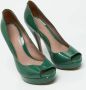 Gucci Vintage Pre-owned Leather heels Green Dames - Thumbnail 4