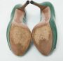 Gucci Vintage Pre-owned Leather heels Green Dames - Thumbnail 7