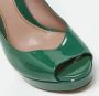 Gucci Vintage Pre-owned Leather heels Green Dames - Thumbnail 8