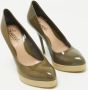 Gucci Vintage Pre-owned Leather heels Green Dames - Thumbnail 4