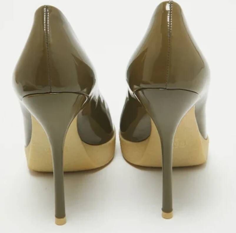 Gucci Vintage Pre-owned Leather heels Green Dames