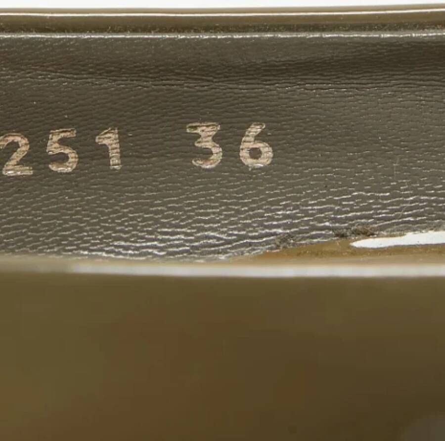 Gucci Vintage Pre-owned Leather heels Green Dames
