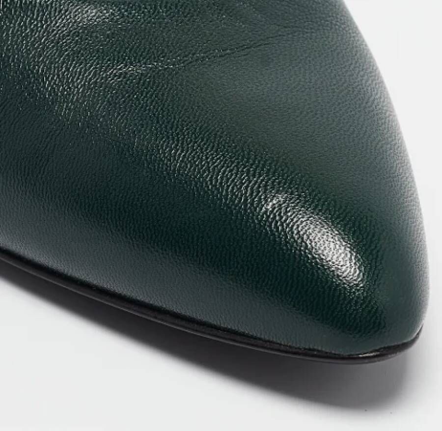 Gucci Vintage Pre-owned Leather heels Green Dames