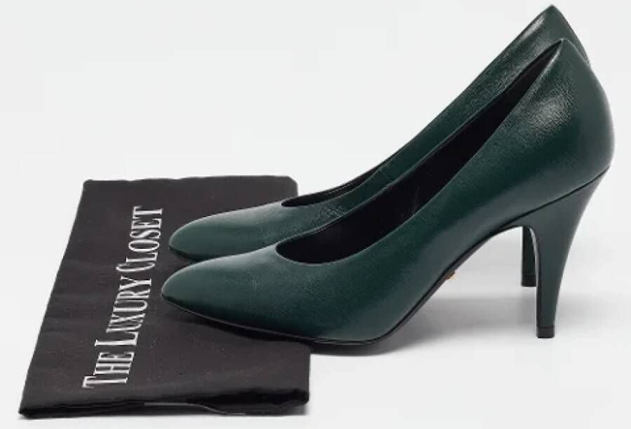 Gucci Vintage Pre-owned Leather heels Green Dames