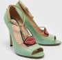Gucci Vintage Pre-owned Leather heels Green Dames - Thumbnail 3