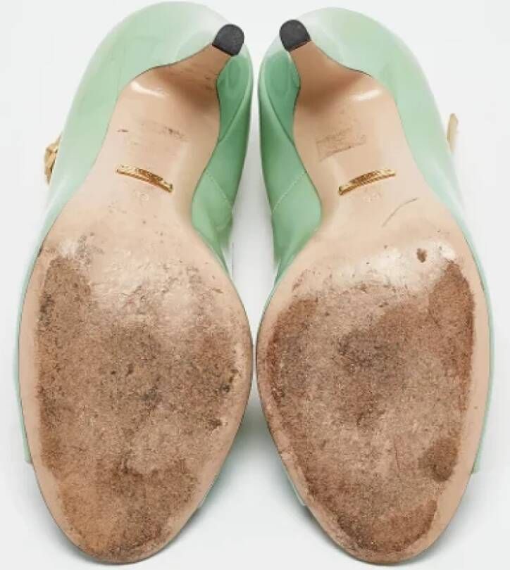 Gucci Vintage Pre-owned Leather heels Green Dames