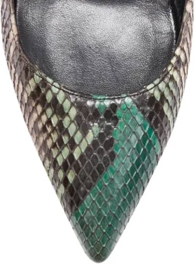 Gucci Vintage Pre-owned Leather heels Green Dames
