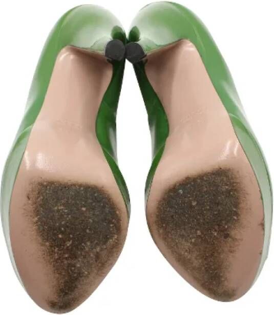 Gucci Vintage Pre-owned Leather heels Green Dames