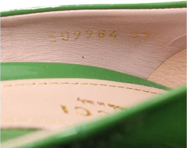 Gucci Vintage Pre-owned Leather heels Green Dames