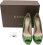 Gucci Vintage Pre-owned Leather heels Green Dames - Thumbnail 8