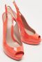 Gucci Vintage Pre-owned Leather heels Orange Dames - Thumbnail 4