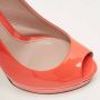 Gucci Vintage Pre-owned Leather heels Orange Dames - Thumbnail 7