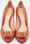 Gucci Vintage Pre-owned Leather heels Orange Dames - Thumbnail 3