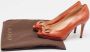 Gucci Vintage Pre-owned Leather heels Orange Dames - Thumbnail 9