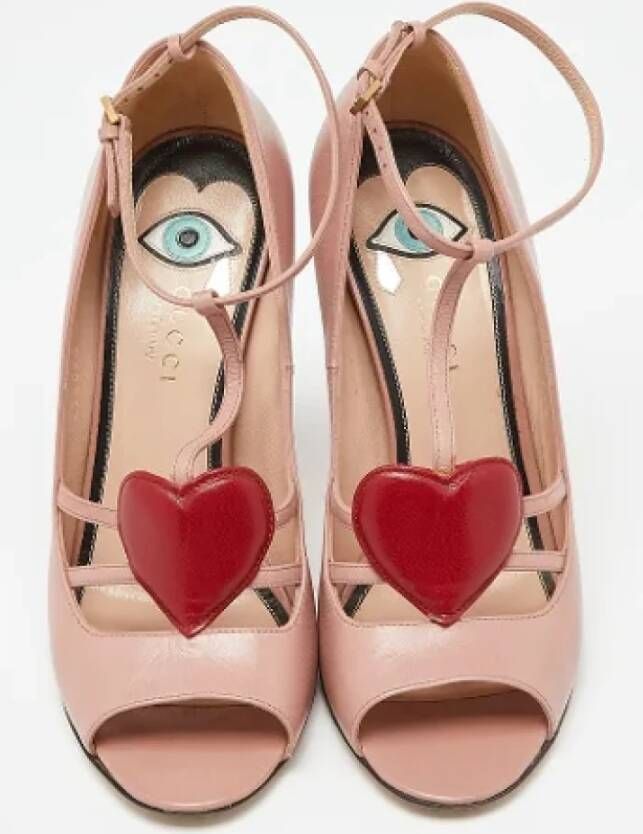 Gucci Vintage Pre-owned Leather heels Pink Dames