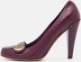 Gucci Vintage Pre-owned Leather heels Purple Dames - Thumbnail 2