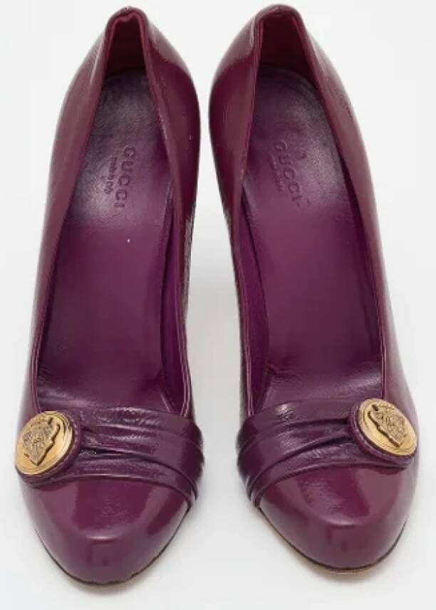 Gucci Vintage Pre-owned Leather heels Purple Dames