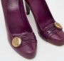 Gucci Vintage Pre-owned Leather heels Purple Dames - Thumbnail 7
