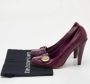 Gucci Vintage Pre-owned Leather heels Purple Dames - Thumbnail 9