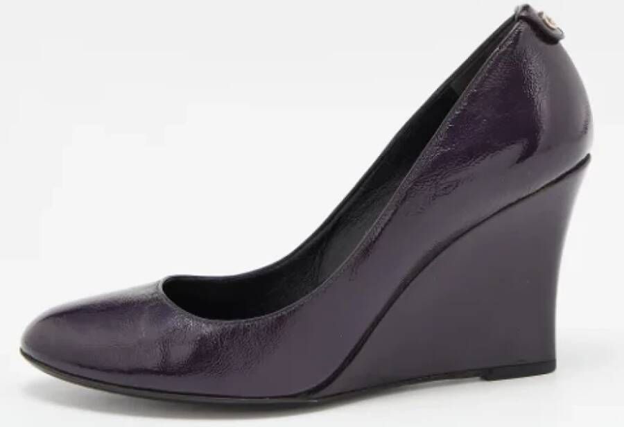 Gucci Vintage Pre-owned Leather heels Purple Dames