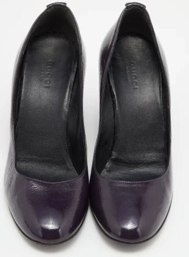 Gucci Vintage Pre-owned Leather heels Purple Dames