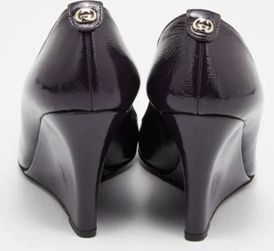 Gucci Vintage Pre-owned Leather heels Purple Dames