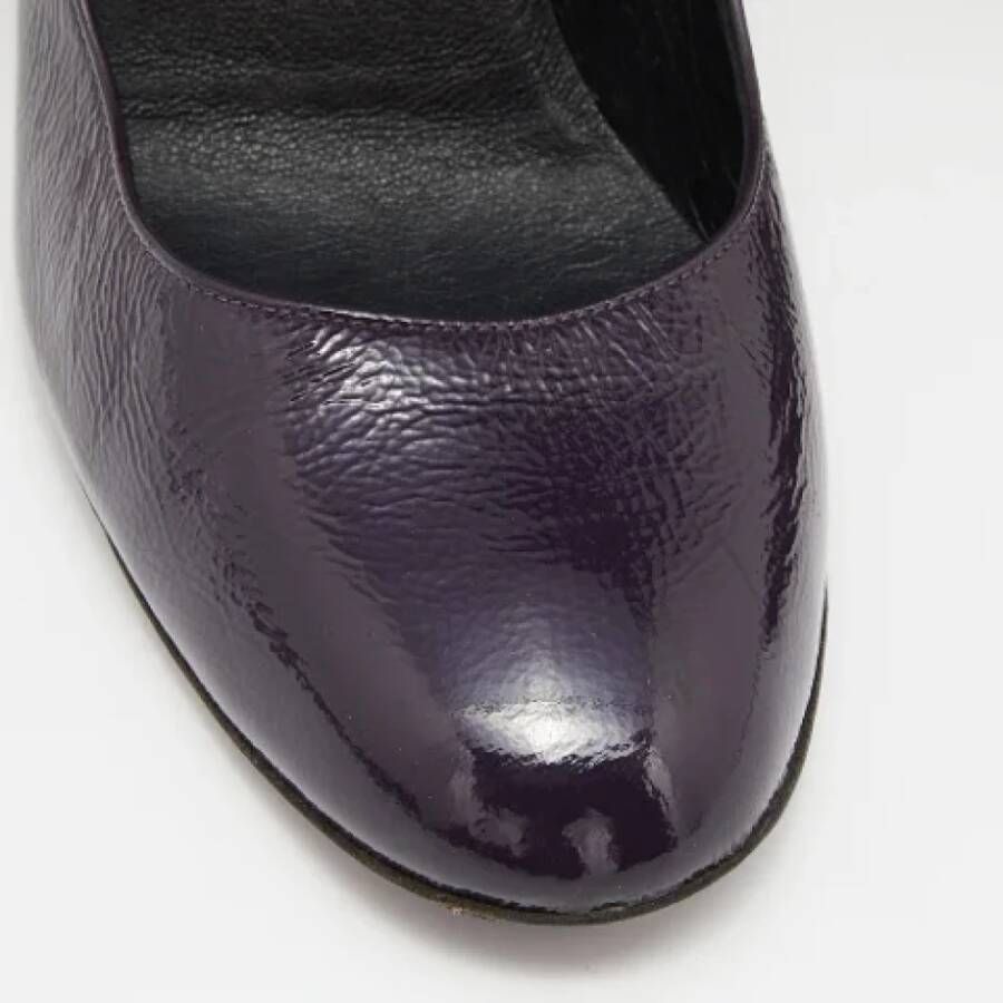 Gucci Vintage Pre-owned Leather heels Purple Dames