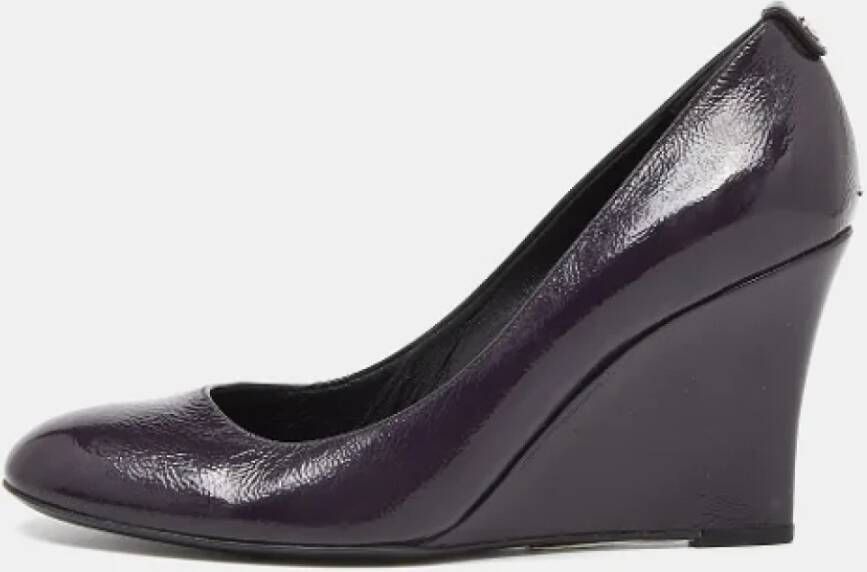 Gucci Vintage Pre-owned Leather heels Purple Dames