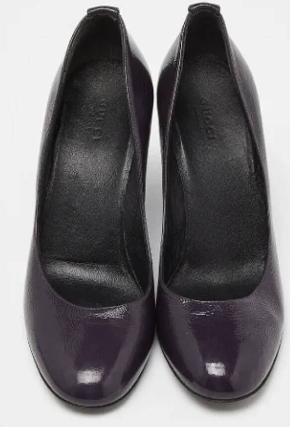 Gucci Vintage Pre-owned Leather heels Purple Dames
