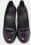 Gucci Vintage Pre-owned Leather heels Purple Dames - Thumbnail 3