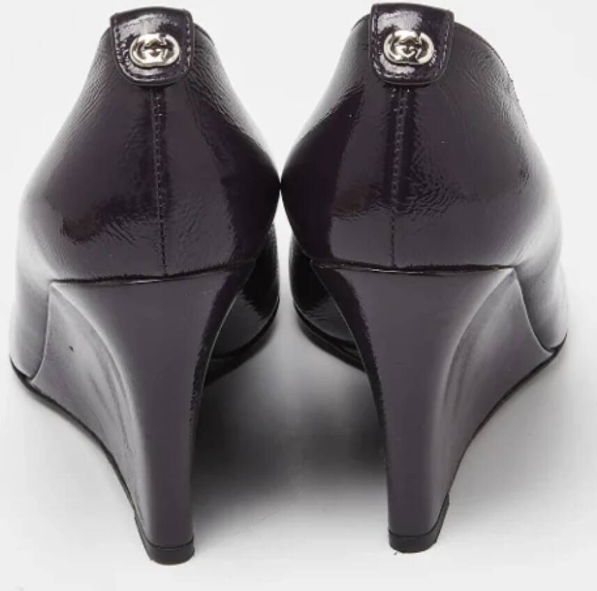 Gucci Vintage Pre-owned Leather heels Purple Dames