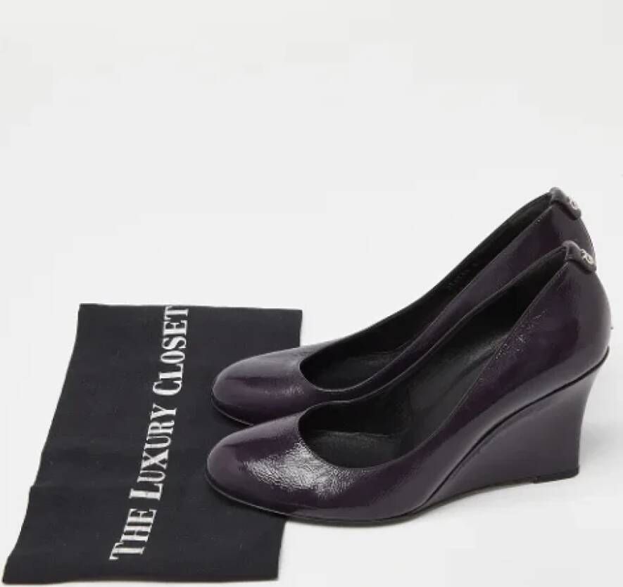 Gucci Vintage Pre-owned Leather heels Purple Dames