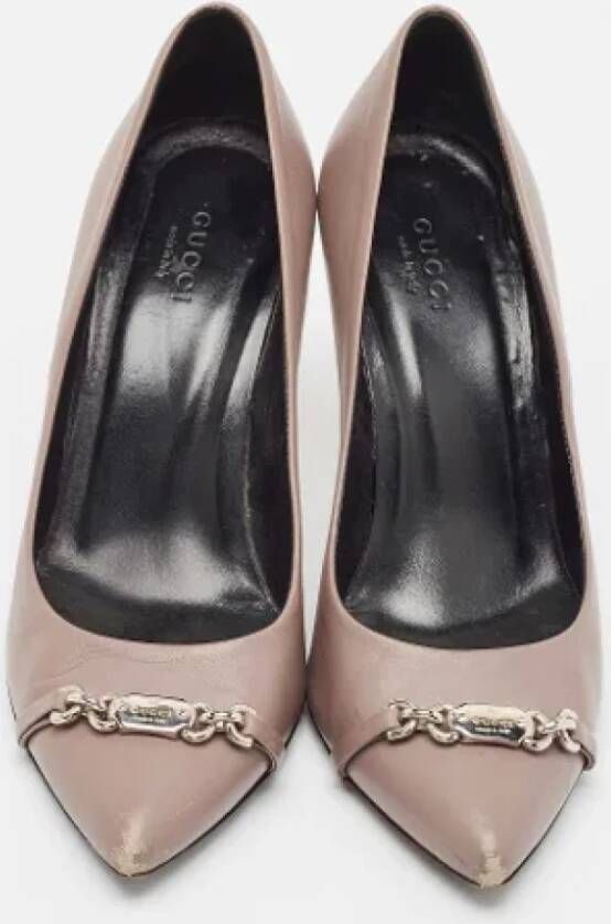 Gucci Vintage Pre-owned Leather heels Purple Dames