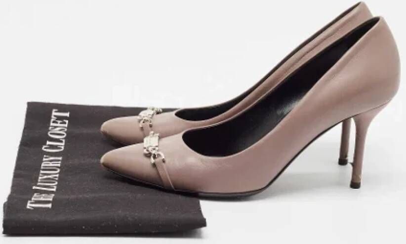 Gucci Vintage Pre-owned Leather heels Purple Dames