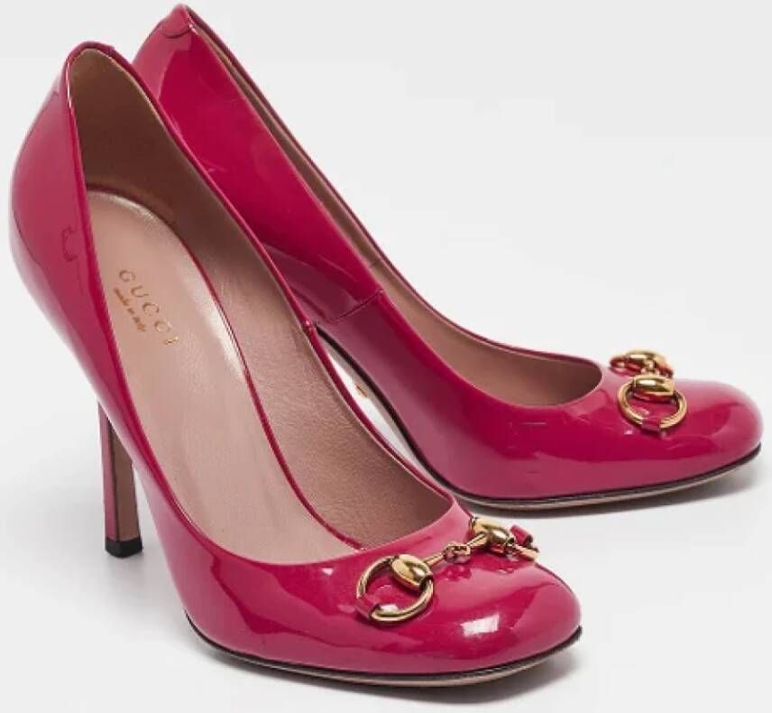 Gucci Vintage Pre-owned Leather heels Purple Dames