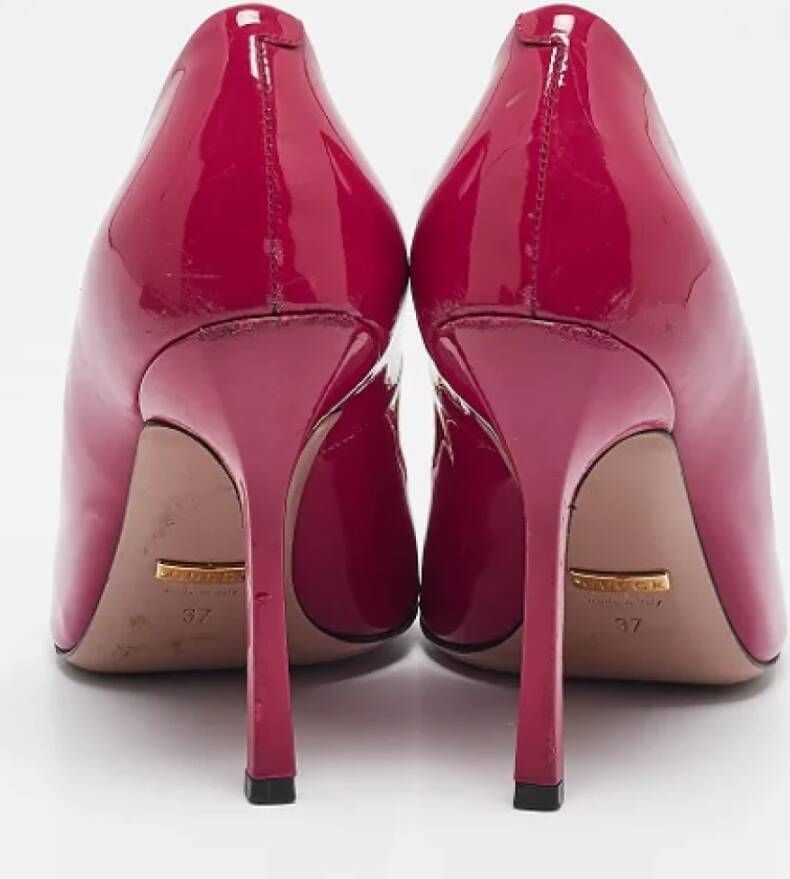 Gucci Vintage Pre-owned Leather heels Purple Dames